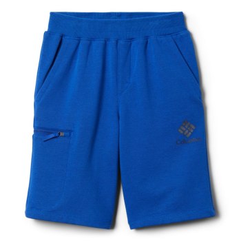 Columbia Branded French Terry, Pantalones Cortos Azules Oscuro Para Niño | 236078-RXB